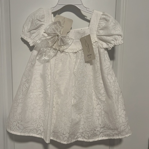 Joie White Baby Dress with Floral Design - Picture 5 of 8